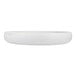 A Cloud Terre by Fortessa Iceland white stoneware plate with a raised rim.