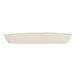 A rectangular ivory melamine platter with slightly wavy edges.