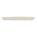 A long, oval-shaped ivory melamine platter.