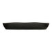 A black oval melamine platter.