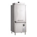 A commercial high-temperature ventless lift-door pot, pan, and utensil washer with a stainless steel exterior and digital control panel.