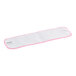 An Advantage Supplies pink microfiber mop pad with a pink edge.