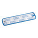 A white and blue Lavex microfiber mop pad with blue text.