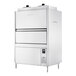 A commercial high-temperature ventless split-door pot, pan, and utensil washer with a 20-pan capacity.