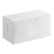 A Baker's Lane white cake box with a lid.
