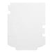 A white rectangular Baker's Lane cake box with several pieces of paper inside.