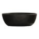 A Cal-Mil matte black melamine soup bowl on a white background.