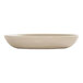 A matte taupe Cal-Mil melamine pasta bowl.