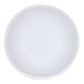A white bowl with a round rim on a white background.
