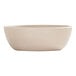 A matte taupe Cal-Mil melamine bowl on a white background.