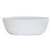 A white rectangular Cal-Mil melamine soup bowl.