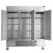A Beverage-Air Horizon Series reach-in freezer with solid doors and LED lighting.