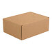 A brown box with front locking tabs.