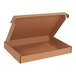 A brown Lavex corrugated mailer box with a lid open.