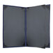 A black H. Risch, Inc. customizable menu cover with album style corners.