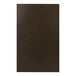 A black rectangular H. Risch, Inc. menu cover with album style corners on a black surface.