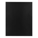 A black rectangular object with a white background.