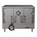 A stainless steel full size countertop convection oven with ventilation slots, a cooling fan, and an attached power cord.