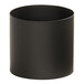 A black metal cylinder with a white background.