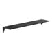 A matte black stainless steel wall-mount shelf measuring 8 inches by 36 inches.