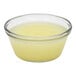 A clear glass bowl with Papetti's Liquid Egg Whites in it.