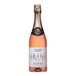 A close up of a bottle of Noughty Non-Alcoholic Sparkling Rose wine.
