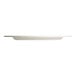 A white Jungle Decor compostable sugarcane pulp plate.