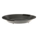 A black oval pan with a handle.