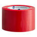 A roll of red acrylic carton sealing tape from IPG, measuring 2.83 inches wide and 109.36 yards long.