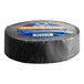 A roll of black PVC-coated matte cloth gaffer's tape.