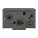A gray metal Rinnai SENSEI tankless water heater with two different types of valves.