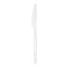A white Eco-Products Cutlerease compostable plastic knife.