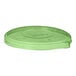 A green Eco-Products plastic flat lid with writing on it.