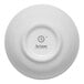 A round white porcelain butter pad with the Ariane logo on the bottom.