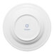 A white round porcelain soup bowl saucer with a wide rim, featuring the Ariane logo on the bottom.