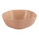 An Ariane dark sand porcelain bowl with speckled dots.