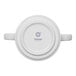 A white porcelain soup bowl with two handles, viewed from above, featuring the Ariane brand logo on the bottom.
