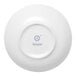 A white Ariane porcelain bowl with a blue logo.