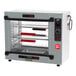A silver Metro HotBlox countertop heated holding cabinet with shelves.
