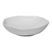 An Ariane warm white porcelain bowl with a curved edge.