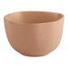 An Ariane dark sand porcelain bowl with speckled dots.