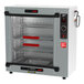 A large silver Metro HotBlox Xpress Countertop Holding Cabinet with shelves inside.