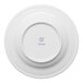 A white round porcelain plate with a wide rim, shown from the bottom with the Ariane brand logo.