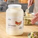 A large 1-gallon container of Hometown Provisions Extra Heavy Mayonnaise.