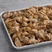 A tray of plant-based pulled shiitake mushrooms.