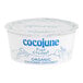 A 4 oz container of Cocojune organic cultured coconut dairy-free unsweetened pure coconut yogurt alternative.