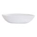 A close up of a Cal-Mil white melamine pasta bowl.