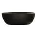 A matte black Cal-Mil melamine soup bowl on a white background.