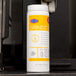 A container of Urnex Grindz coffee and espresso grinder cleaner granules.