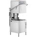 A commercial high temperature door-style ventless electric dishwasher with a booster heater.